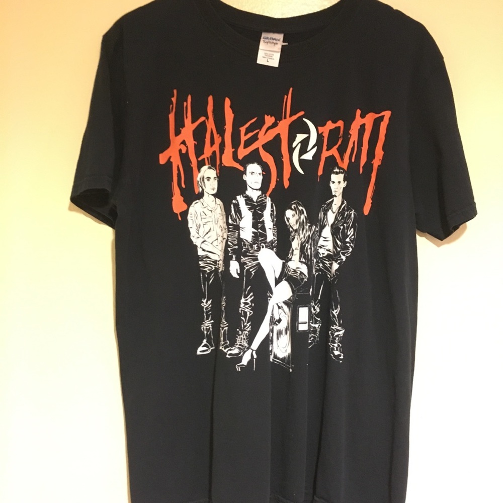 Hailstorm band animated shirt rare size L